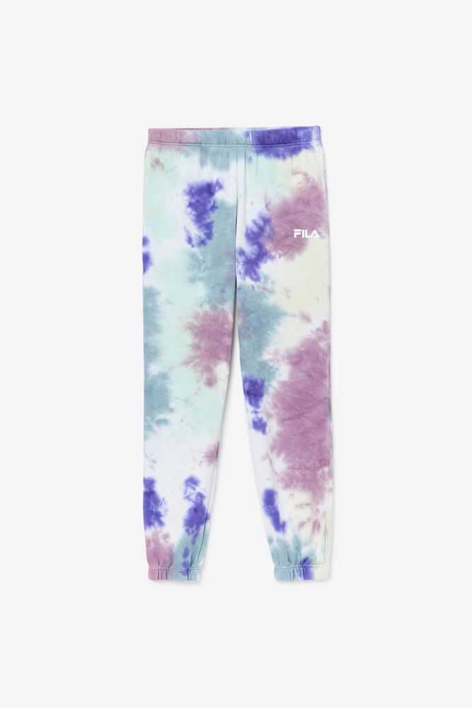 Pantaloni Fila Dama Albastri Raleigh Tie Dye Jogger KACY-35971